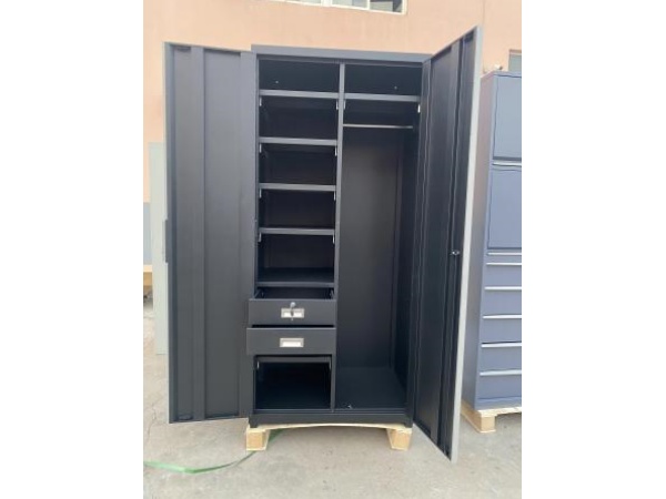 Armoire à double porte à double porte multifonctionnelle