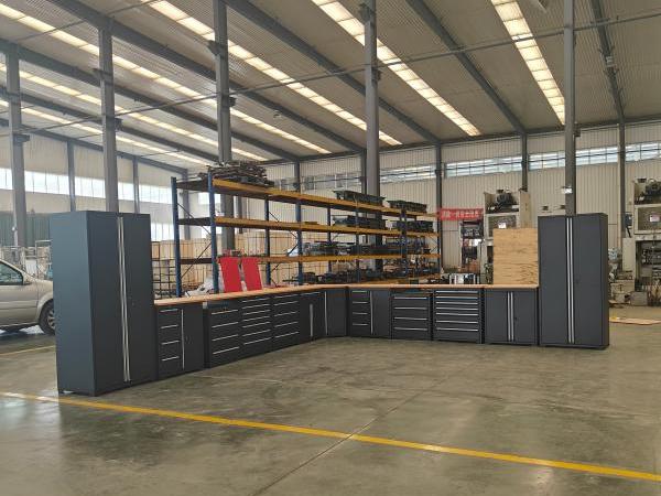 Armoires d'organisateurs de garage en métal combinés